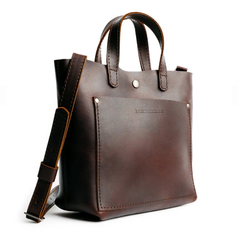 Portland Leather Goods Mini Crossbody Tote - Grizzly - Picture 2 of 7